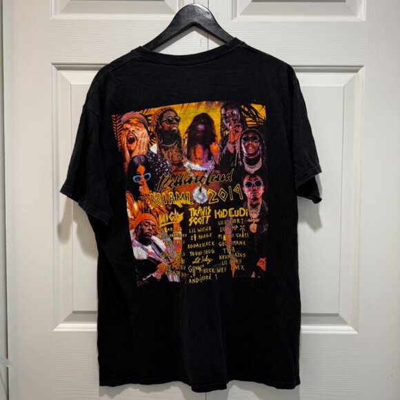 RARE MERCH 2019 ROLLING LOUD HIP HOP FESTIVAL MIAMI TShirt FT Travis Scott - Picture 2 of 10